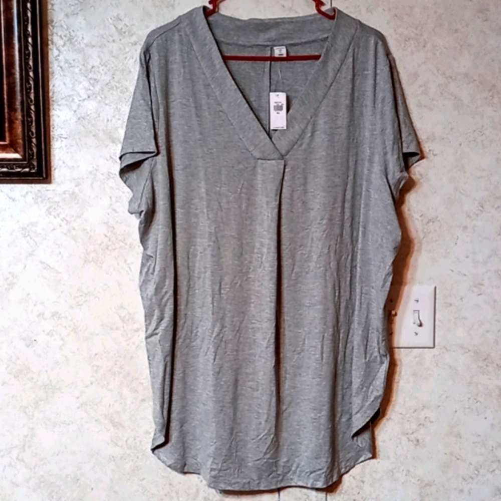 Grey  plus size blouse